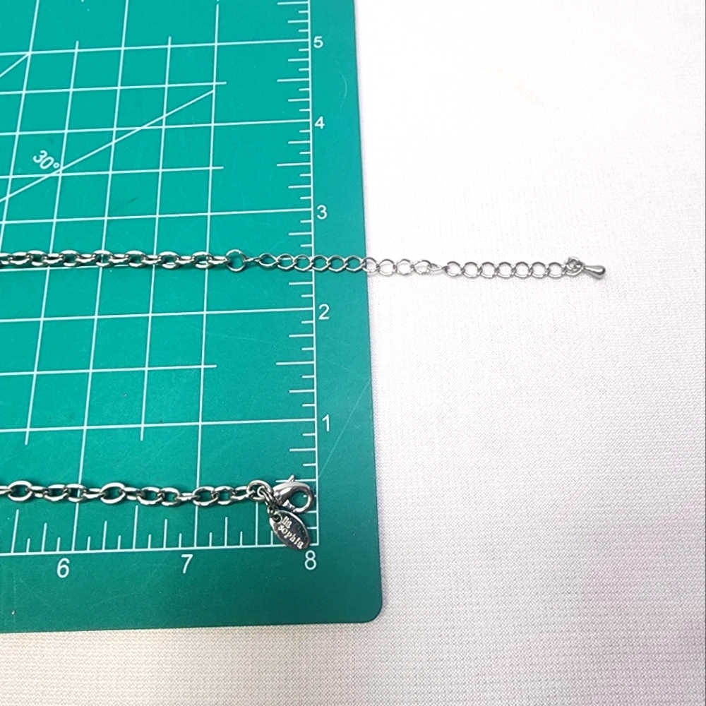 Lia Sophia Brushed and Shiney Silver Bead Necklace - Picture 11 of 12